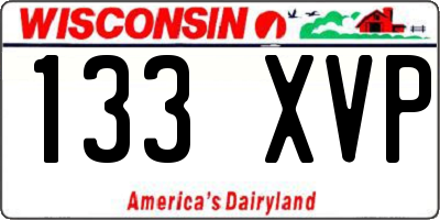 WI license plate 133XVP