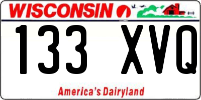WI license plate 133XVQ