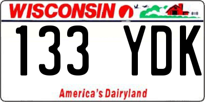 WI license plate 133YDK