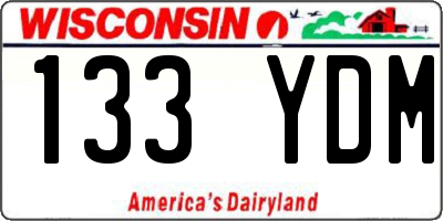 WI license plate 133YDM