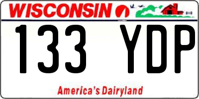 WI license plate 133YDP