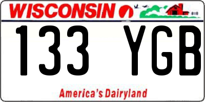 WI license plate 133YGB