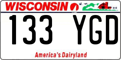 WI license plate 133YGD