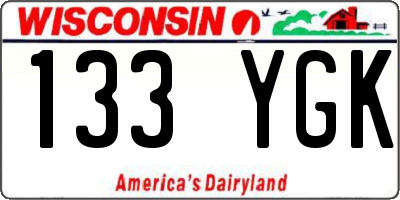 WI license plate 133YGK