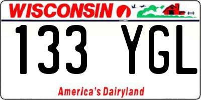 WI license plate 133YGL
