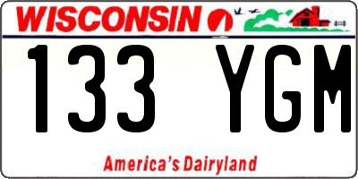 WI license plate 133YGM
