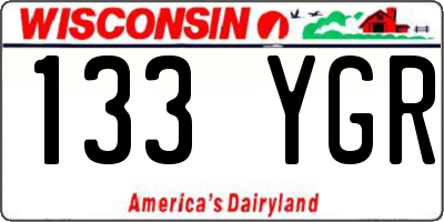 WI license plate 133YGR