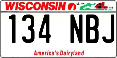 WI license plate 134NBJ