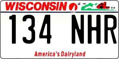WI license plate 134NHR