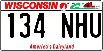 WI license plate 134NHU
