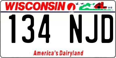 WI license plate 134NJD