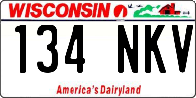 WI license plate 134NKV