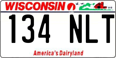 WI license plate 134NLT
