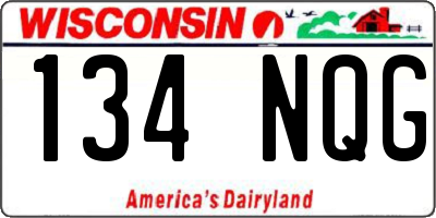 WI license plate 134NQG