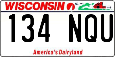 WI license plate 134NQU