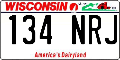 WI license plate 134NRJ