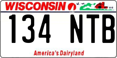 WI license plate 134NTB