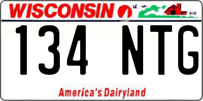 WI license plate 134NTG