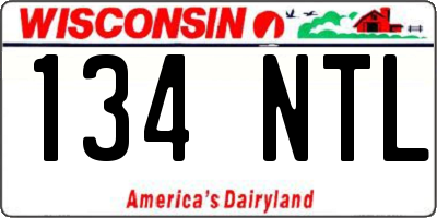 WI license plate 134NTL