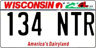 WI license plate 134NTR
