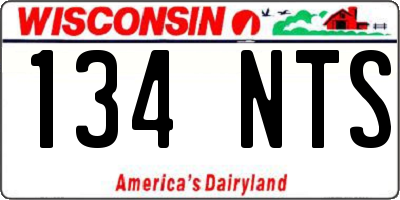 WI license plate 134NTS