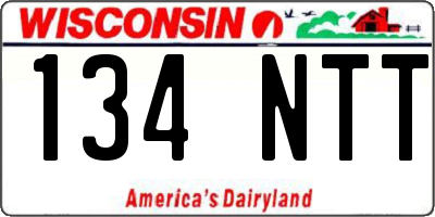 WI license plate 134NTT