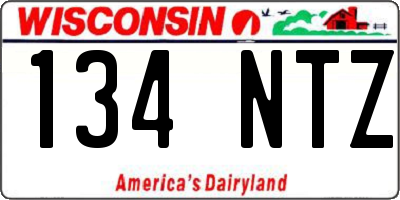 WI license plate 134NTZ