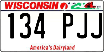WI license plate 134PJJ