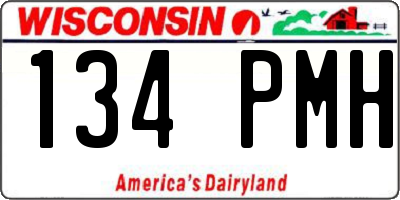 WI license plate 134PMH