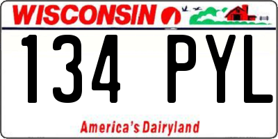 WI license plate 134PYL