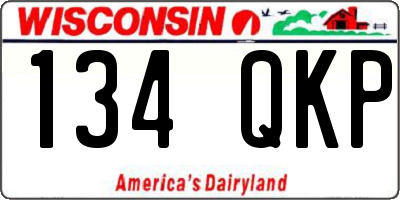 WI license plate 134QKP
