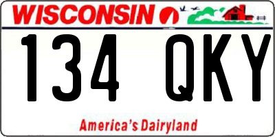 WI license plate 134QKY