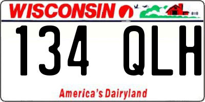 WI license plate 134QLH