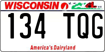 WI license plate 134TQG