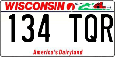 WI license plate 134TQR