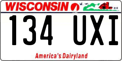 WI license plate 134UXI