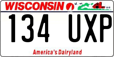 WI license plate 134UXP