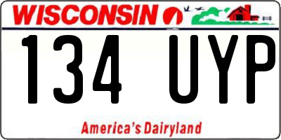 WI license plate 134UYP