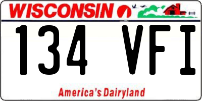 WI license plate 134VFI