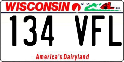 WI license plate 134VFL