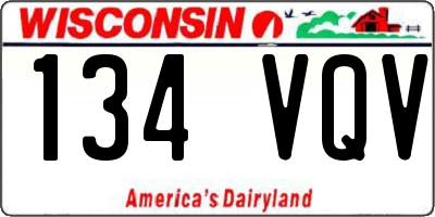 WI license plate 134VQV