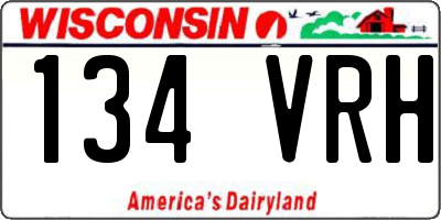 WI license plate 134VRH