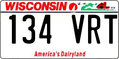 WI license plate 134VRT