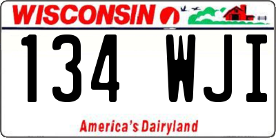WI license plate 134WJI
