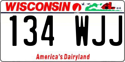 WI license plate 134WJJ