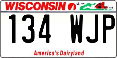 WI license plate 134WJP