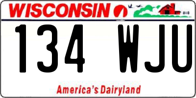 WI license plate 134WJU