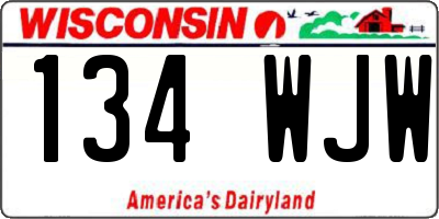 WI license plate 134WJW