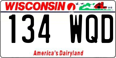 WI license plate 134WQD