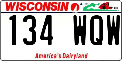 WI license plate 134WQW